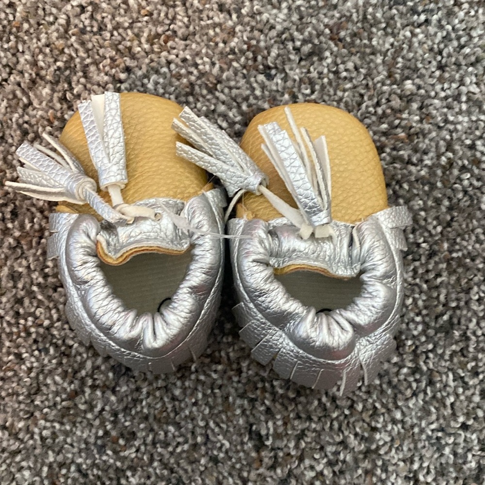 Lilac and Lavender Size 1 Baby Shoes